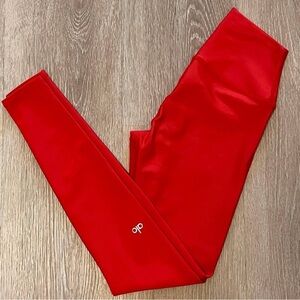 ALO Yoga Airlift full length red leggings